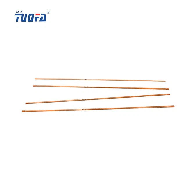 58 In Copper And Galvanized Ground Rod For Signal Tower And Electric Fences