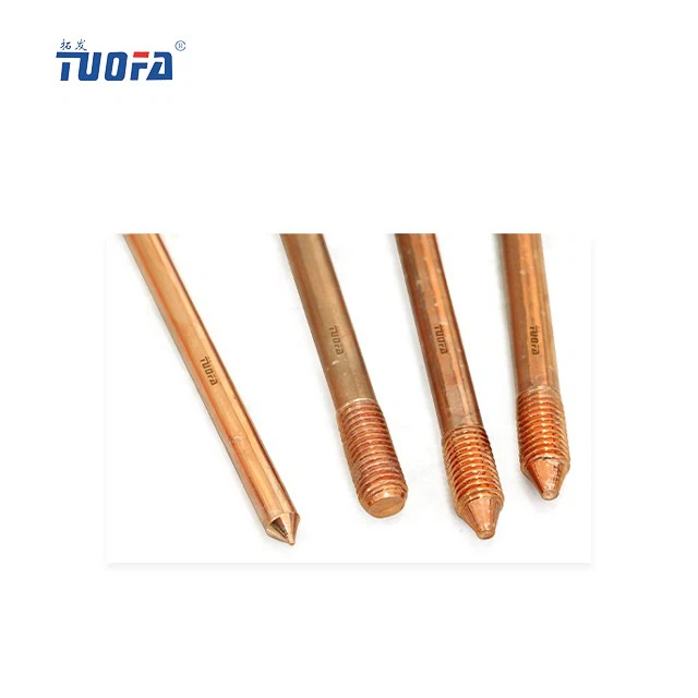 58 In Copper And Galvanized Ground Rod For Signal Tower And Electric Fences