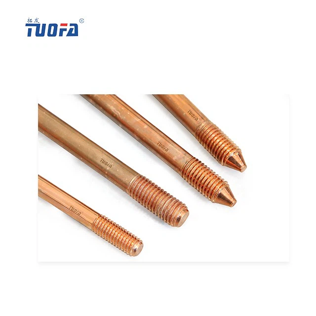 58 In Copper And Galvanized Ground Rod For Signal Tower And Electric Fences