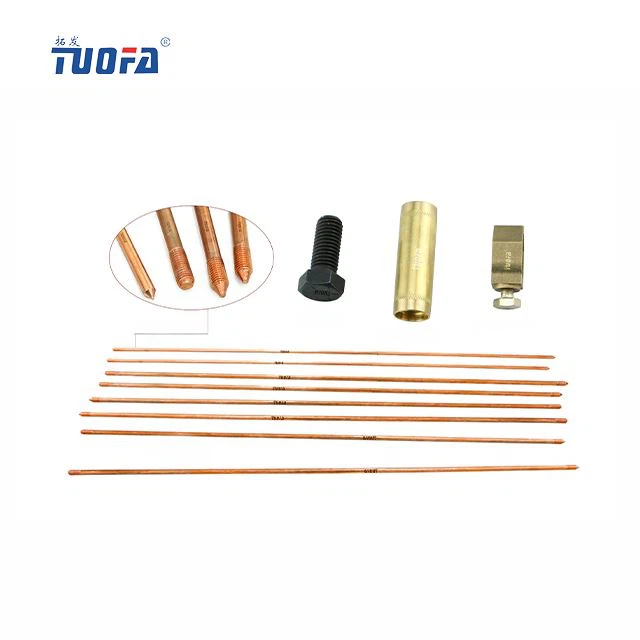58 In Copper And Galvanized Ground Rod For Signal Tower And Electric Fences
