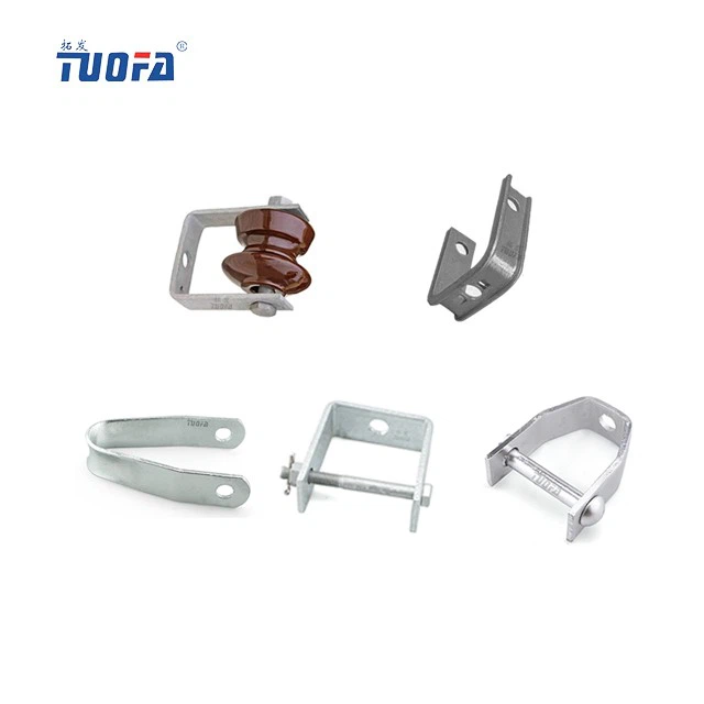 Hot Dip Galvanized D Type Iron Bracket For Insulator D Iron Bracket