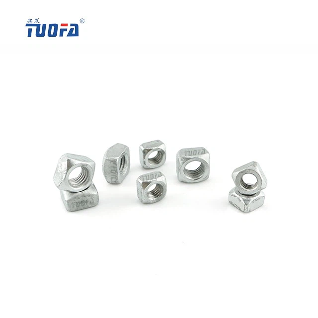 Hot Dip Galvanized Square Head Bolts And Nuts